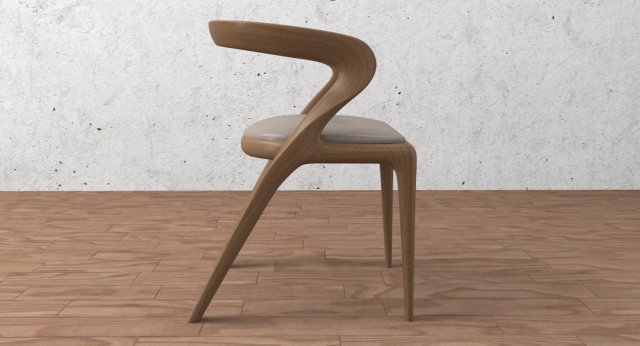 dining chair Modelo 3D .c4d .max .obj .3ds .fbx .stl .blend 