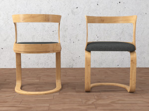 chair and table Modèle 3D
