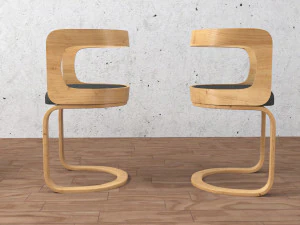 कुर्सी और मेज 3D मॉडल