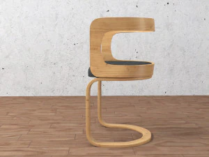 कुर्सी और मेज 3D मॉडल