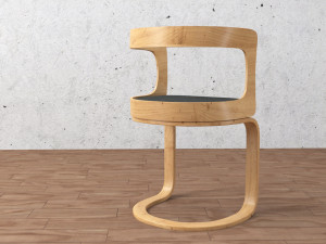 chair and table Modèle 3D