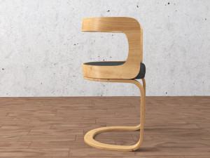 chair and table Modèle 3D