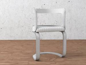 कुर्सी और मेज 3D मॉडल