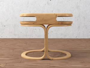 chair and table Modèle 3D