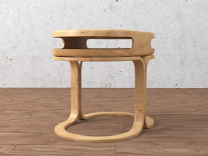 chair and table Modèle 3D
