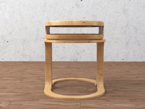 chair and table Modèle 3D