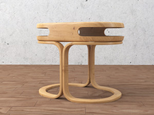 chair and table Modèle 3D