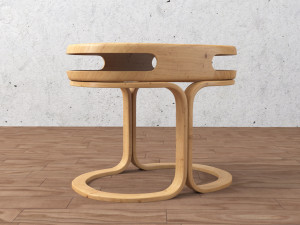 chair and table Modèle 3D