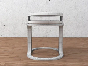 कुर्सी और मेज 3D मॉडल