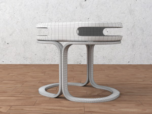 chair and table Modèle 3D