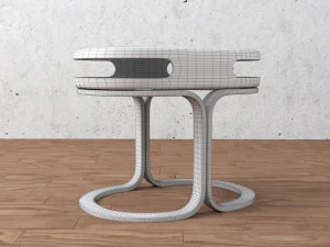 कुर्सी और मेज 3D मॉडल