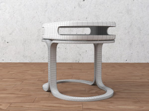 chair and table Modèle 3D