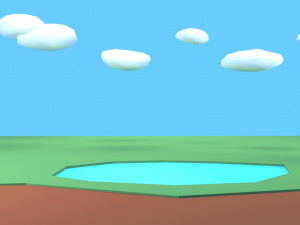 trees plants rocks low poly 3D Model