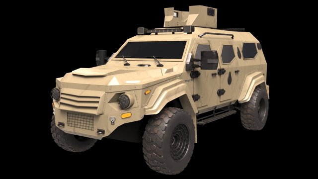 terradyne gurkha lapv 3D Model .c4d .max .obj .3ds .fbx .stl .blend 