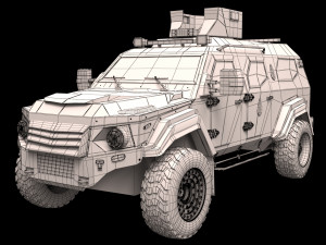 terradyne gurkha lapv 3D Model