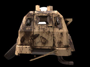 damaged terradyne gurkha lapv 3D Model