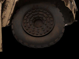 damaged terradyne gurkha lapv 3D Model