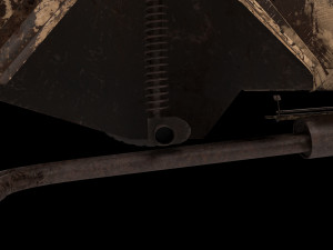 damaged terradyne gurkha lapv 3D 모델