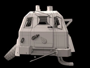 damaged terradyne gurkha lapv 3D Model