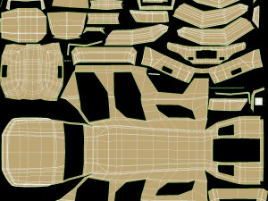 damaged terradyne gurkha lapv 3D Model