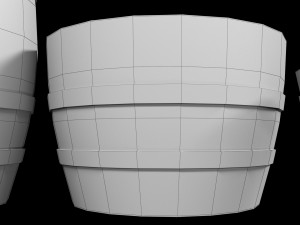 old wooden barrel 3D Model