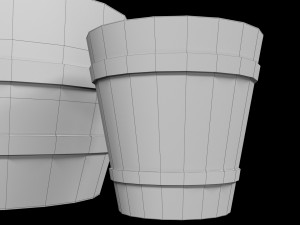 old wooden barrel 3D Model