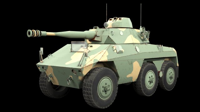 ee-9 cascavel 3D Model .c4d .max .obj .3ds .fbx .stl .blend 