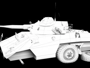 damaged ee-9 cascavel 3D Model