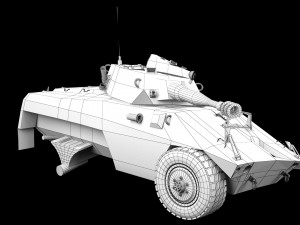 damaged ee-9 cascavel Modelo 3D