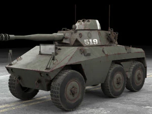 ee-9 cascavel ver 2 3D Model