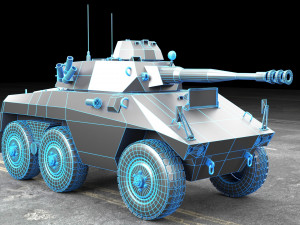 ee-9 cascavel ver 2 Modelo 3D