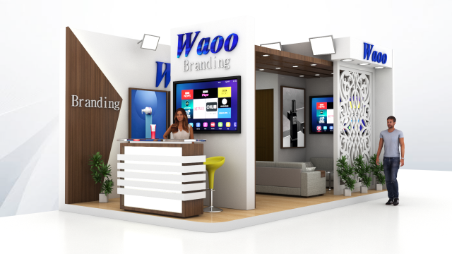 exhibition booth 3D Model .c4d .max .obj .3ds .fbx .stl .blend