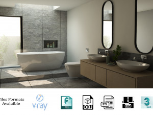 bathroom 02 3D Модель