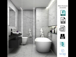 salle de bain 03 Modèle 3D