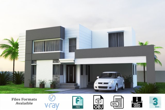 exterior 01 3D Model .c4d .max .obj .3ds .fbx .stl .blend