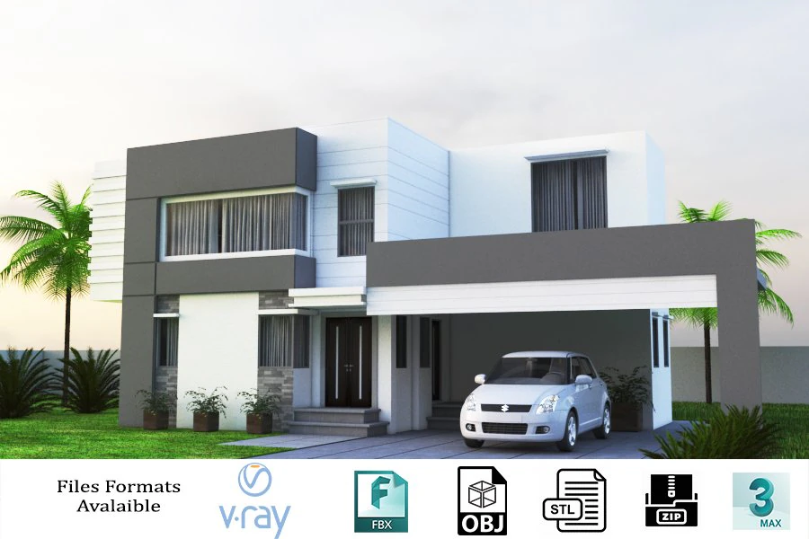 exterior 01 3D Model .c4d .max .obj .3ds .fbx .stl .blend 