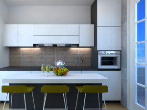 modern kitchen 03 3D Model