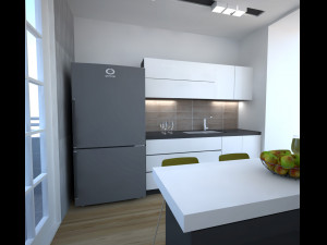 modern kitchen 03 3D Model