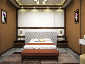 Bedroom attach bathroom 02 Modelo 3D