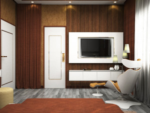 Bedroom attach bathroom 02 3D Модель