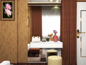 Bedroom attach bathroom 02 3D Модель