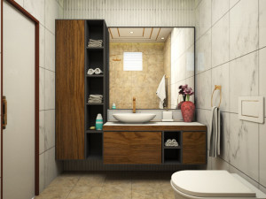 Bedroom attach bathroom 02 3D Модель