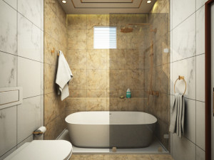 Bedroom attach bathroom 02 3D Модель