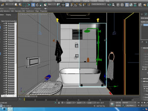 Bedroom attach bathroom 02 3D Модель