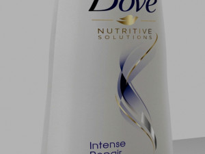 dove shampoo bottle Modelo 3D