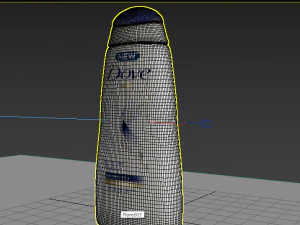 dove shampoo bottle 3D Model