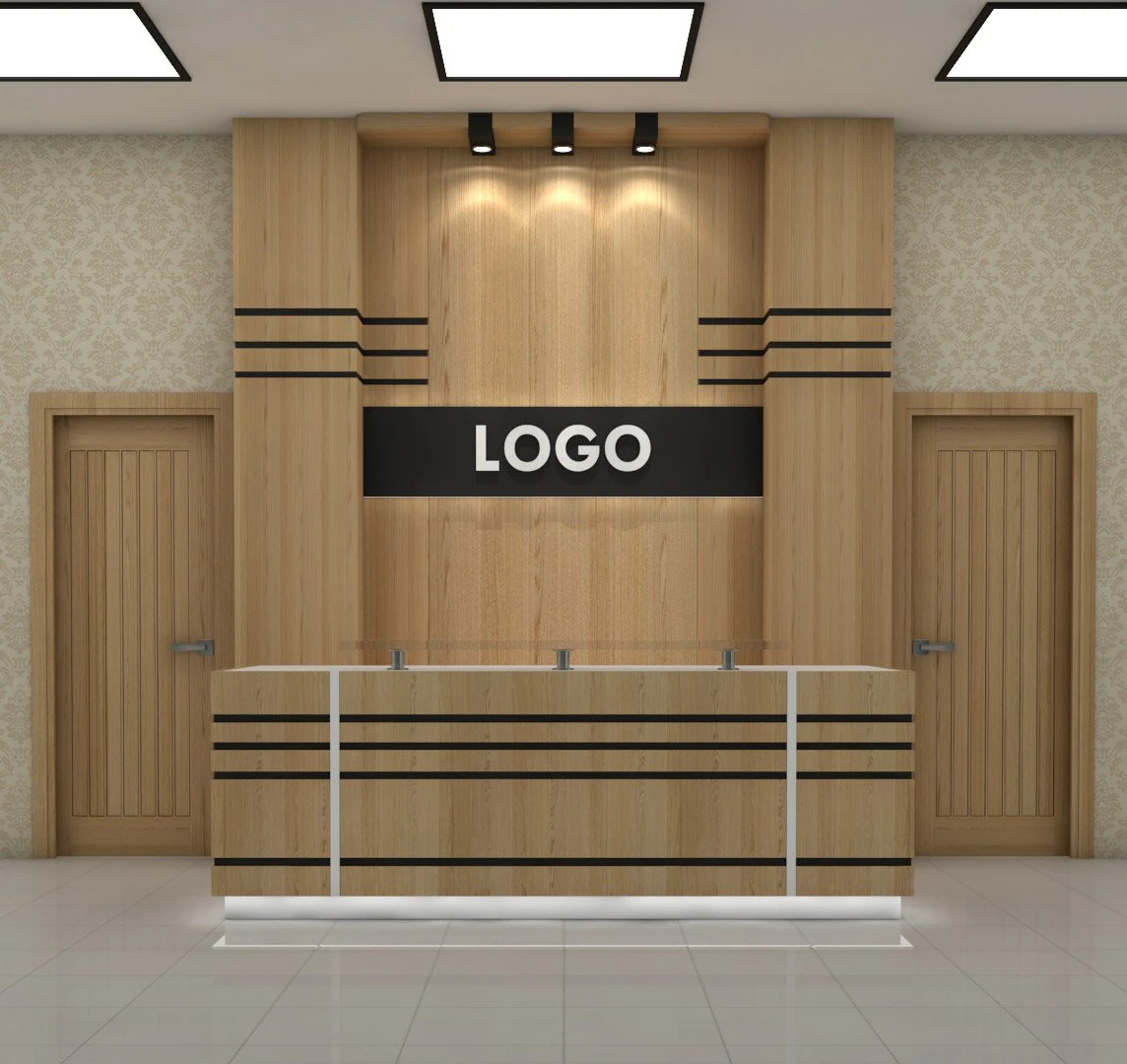 reception desk 3D Model .c4d .max .obj .3ds .fbx .stl .blend 