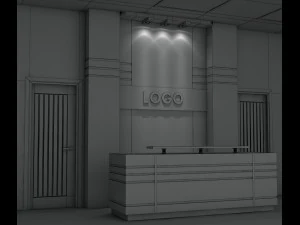 reception desk 3D Model