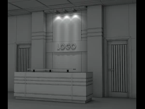 reception desk 3D Model