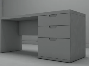 computer table 3D Model